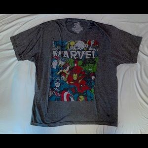Marvel Avengers Graphic T-Shirt Grey Large
